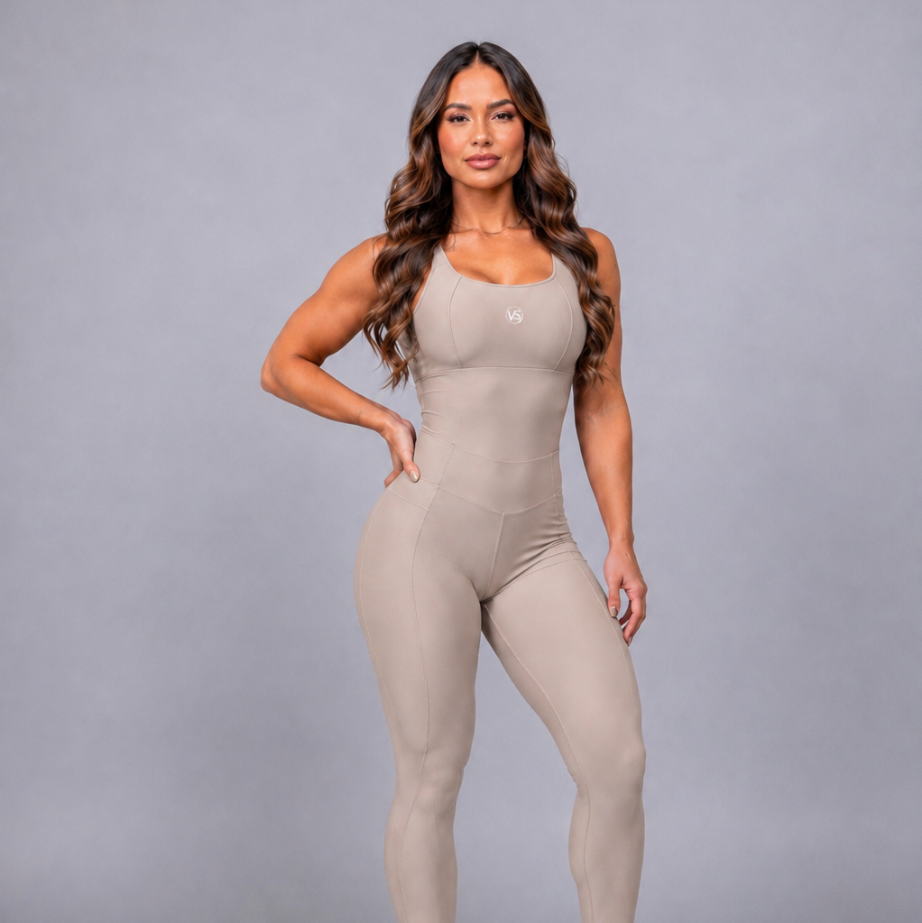Macacão Suplex Feminino Fitness Moda Casual Alças Finas Trancadas nas costas